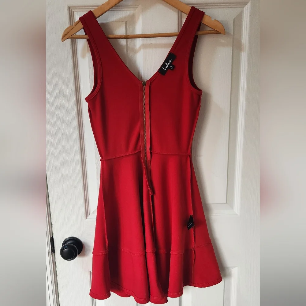 Lulus Home Before Daylight Red Square neck Sleeveles. Size:S - Picture 3 of 6
